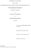 Cover page: A Benchmarking System for Mobile Ad Hoc Network Routing Protocols