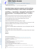 Cover page: Internalized stigma, depressive symptoms, and the modifying role of antiretroviral therapy: A cohort study in rural Uganda