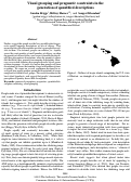 Cover page: Visual grouping and pragmatic constraints in thegeneration of quantified descriptions