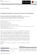 Cover page: Translating Predictions of Zoonotic Viruses for Policymakers