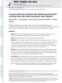 Cover page: Long-term Follow-up of Patients With Retinitis Pigmentosa Receiving Intraocular Ciliary Neurotrophic Factor Implants