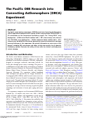 Cover page: The Pacific OBS Research into Convecting Asthenosphere (ORCA) Experiment