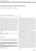 Cover page: Segregation and stability of a binary granular heap