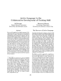 Cover page: Active Language in the Collaborative Development of Cooking Skill