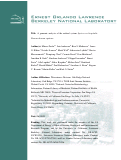 Cover page: A genomic analysis of the archael system Ignicoccus hospitalis-Nanoarchaeum equitans