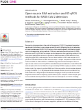 Cover page: Open-source RNA extraction and RT-qPCR methods for SARS-CoV-2 detection