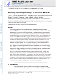 Cover page: Reliability and stability challenges in ABCD task fMRI data