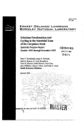 Cover page: Selenium Fractionation and Cycling in the Intertidal Zone of the Carquinez Strait - October 1995 to December 1995