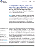 Cover page: Co-transcriptional R-loops are the main cause of estrogen-induced DNA damage