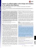 Cover page: Impact of scaffold rigidity on the design and evolution of an artificial Diels-Alderase