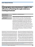 Cover page: Ethnography and ethnohistory support the efficiency of hunting through endurance running in humans