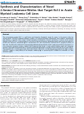 Cover page: Synthesis and Characterization of Novel 2-Amino-Chromene-Nitriles that Target Bcl-2 in Acute Myeloid Leukemia Cell Lines