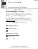 Cover page of Reconstitution of Rab11-FIP4 Expression Rescues Cellular Homeostasis in Cystinosis