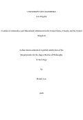 Cover page: Coethnic Communities and Educational Attainment in the United States, Canada, and the United Kingdom