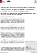 Cover page: Hypermigration of macrophages through the concerted action of GRA effectors on NF-κB/p38 signaling and host chromatin accessibility potentiates Toxoplasma dissemination