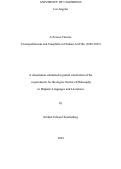 Cover page: A Porous Cinema: Cosmopolitanism and Cinephilia in Chilean Art Film (2005-2015)