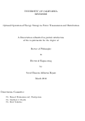 Cover page: Optimal Operation of Energy Storage in Power Transmission and Distribution