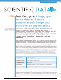 Cover page: A large, open source dataset of stroke anatomical brain images and manual lesion segmentations