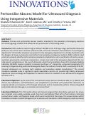 Cover page: A Peritonsillar Abscess Model for Ultrasound Diagnosis Using Inexpensive Materials