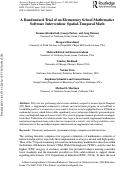 Cover page: A Randomized Trial of an Elementary School Mathematics Software Intervention: Spatial-Temporal Math