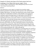 Cover page: Impacts of climate warming on the frozen ground and eco-hydrology in the Yellow River source region, China