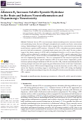 Cover page: Aflatoxin B1 Increases Soluble Epoxide Hydrolase in the Brain and Induces Neuroinflammation and Dopaminergic Neurotoxicity