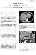 Cover page: A Case of Klebsiella Liver Abscesses