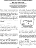 Cover page: A Gradual Transition over Development in Spatial Working Memory