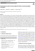 Cover page: Finite element model of ocular adduction with unconstrained globe translation.