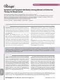 Cover page: Symptoms and Symptom Attribution Among Women on Endocrine Therapy for Breast Cancer