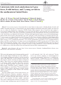 Cover page: Listeriosis with viral coinfections in 8 gray foxes, 8 wild turkeys, and 2 young cervids in the southeastern United States