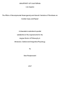 Cover page: The Effect of Developmental Heterogeneity and Genetic Variation of Fibroblasts on Cardiac Injury and Repair