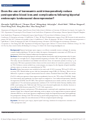 Cover page: Does the use of tranexamic acid intraoperatively reduce postoperative blood loss and complications following biportal endoscopic lumbosacral decompression?