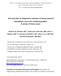 Cover page: LC3 and p62 as Diagnostic Markers of Drug-induced Autophagic Vacuolar Cardiomyopathy