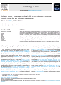 Cover page: Enduring memory consequences of early-life stress / adversity: Structural, synaptic, molecular and epigenetic mechanisms