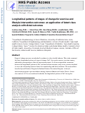 Cover page: Longitudinal Patterns of Stages of Change for Exercise and Lifestyle Intervention Outcomes: An Application of Latent Class Analysis with Distal Outcomes