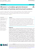 Cover page: JBrowse 2: a modular genome browser with views of synteny and structural variation