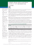 Cover page: Multiple sclerosis risk loci and disease severity in 7,125 individuals from 10 studies.