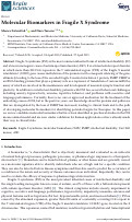 Cover page: Molecular Biomarkers in Fragile X Syndrome