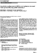 Cover page: Quantitative multiparametric MRI in uveal melanoma: increased tumor permeability may predict monosomy 3