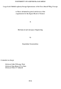 Cover page: Large-Scale Multidisciplinary Design Optimization of the Truss-Braced Wing Concept