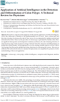 Cover page: Application of Artificial Intelligence in the Detection and Differentiation of Colon Polyps: A Technical Review for Physicians