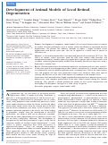 Cover page: Development of Animal Models of Local Retinal DegenerationAnimal Models of Local Retinal Degeneration