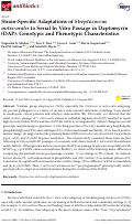 Cover page: Strain-Specific Adaptations of Streptococcus mitis-oralis to Serial In Vitro Passage in Daptomycin (DAP): Genotypic and Phenotypic Characteristics