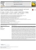 Cover page: Social and ecological analysis of commercial integrated crop livestock systems: Current knowledge and remaining uncertainty