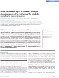 Cover page: Yeast pericentrin/Spc110 contains multiple domains required for tethering the γ-tubulin complex to the centrosome