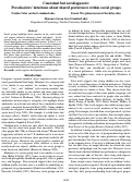 Cover page: Consistent but not diagnostic: Preschoolers’ intuitions about shared preferences within social groups