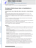 Cover page: The Impact of Medicaid Payer Status on Hospitalizations in Nursing Homes