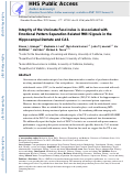 Cover page: Integrity of the uncinate fasciculus is associated with emotional pattern separation-related fMRI signals in the hippocampal dentate and CA3.