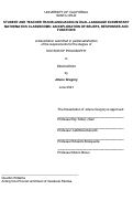 Cover page: Student and Teacher Translanguaging in Dual Language Elementary Mathematics Classrooms: An Exploration of Beliefs, Responses and Functions